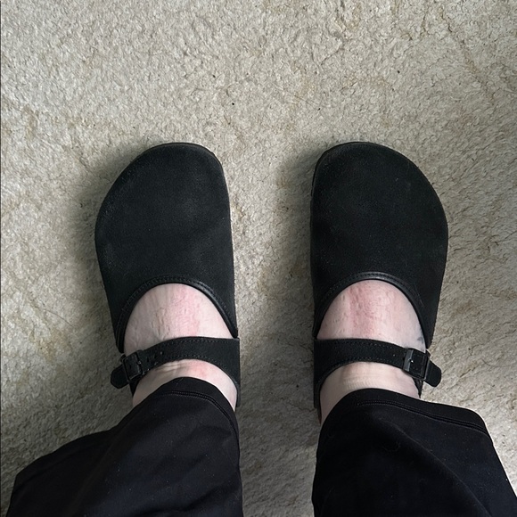Birkenstock Black Suede Slip-Ons - Picture 6 of 8